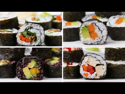 Veggie Sushi 4 Ways