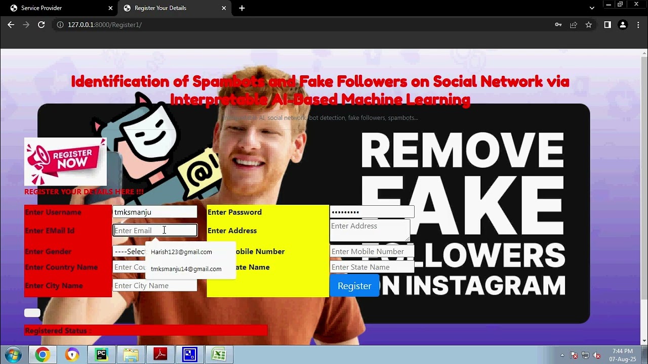 Identification of Spambots and Fake Followers on Social Network via Interpretable AI Based Machine L