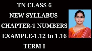 6th Maths T-1 Ch-1 Numbers | Example 1.12 to 1.16 | Samacheer One plus One channel