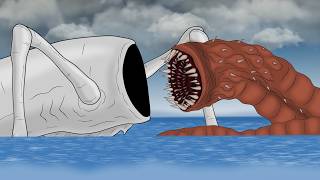 Sea Eater VS Worm Monster : Deep Sea Monster Animation 01