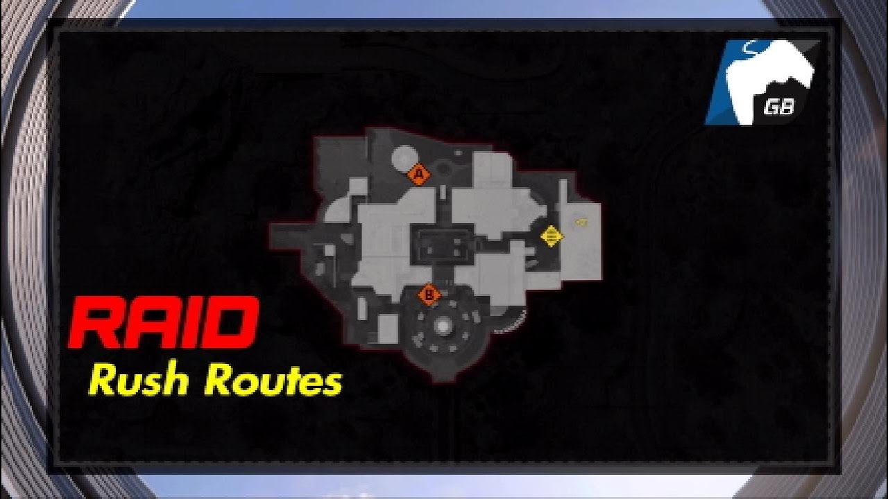 Raid Cdl Map CDL Rush Routes | Raid - YouTube