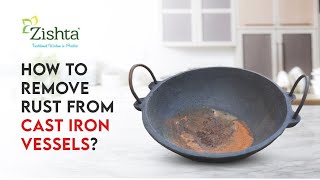 The Simple Way to Remove Rust from Cast Iron Utensil ✨ | Restoring Cast Iron Utensils | Zishta screenshot 3
