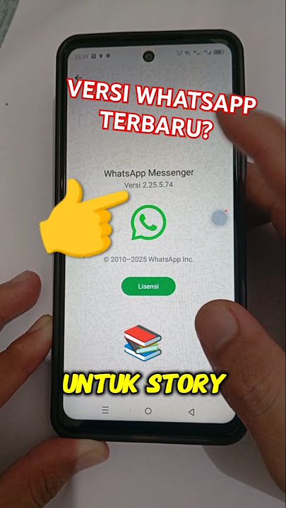 versi whatsapp yang sudah tersedia fitur Lagu di Story