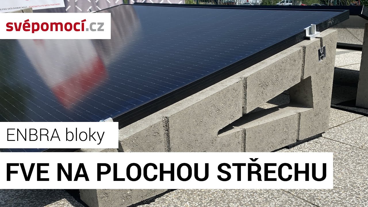Fotovoltaická elektrárna - Konstrukce na plochou střechu
