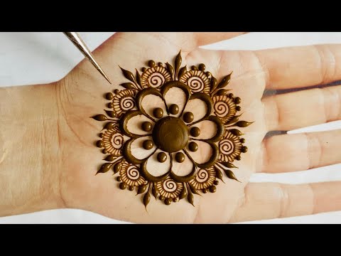 Very Easy Simple Mandala Mehndi Design Trick For Front Hand- Eid/Holi special Mehandi Design-Mehendi