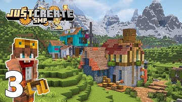 I Built a STARTER BASE in Minecraft Create Mod