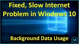 How To Disablerestrict Background Internet Usage On Windows 10