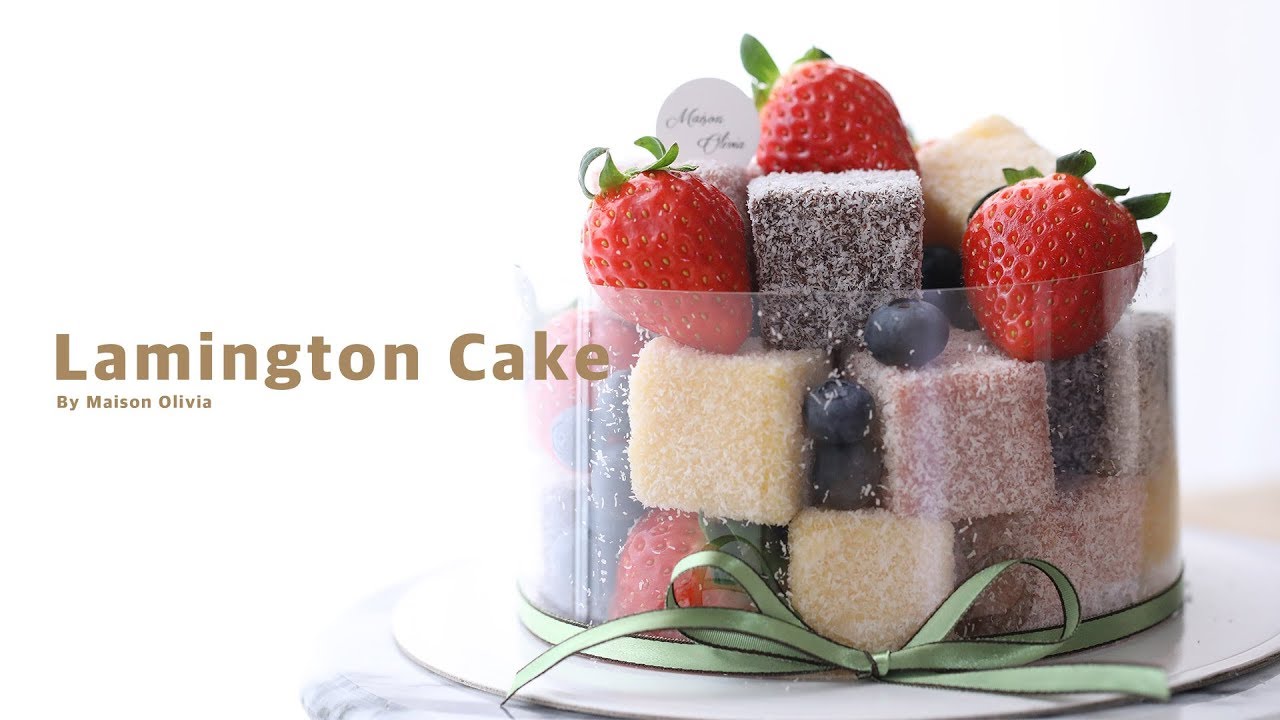 래밍턴 케이크 만들기 ( Lamington Cake ) - 메종올리비아
