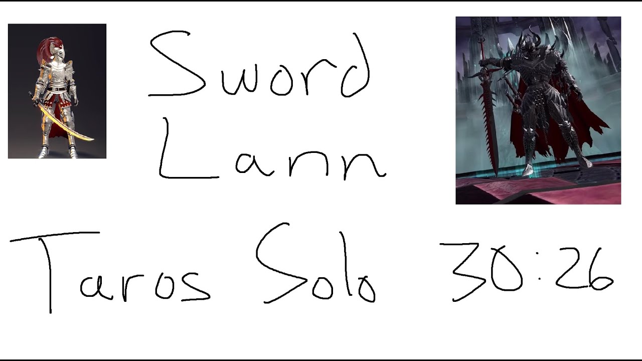 Vindictus NA Sword Lann Taros Solo (