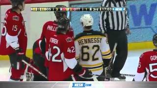 Chris Neil Delivers Punishing, High-Impact Hit on Johnny Boychuk