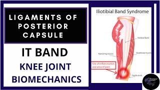 LIGAMENTS OF POSTERIOR CAPSULE(IT BAND SYNDROME)KNEE JOINT BIOMECHANICS (PHYSIOTHERAPY TUTORIALS)