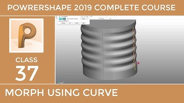 PowerShape 2019 Tutorial # 37 - MORPH USING CURVE AND POINT - Urdu/Hindi