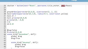Add a Run and Reset Button to VPython
