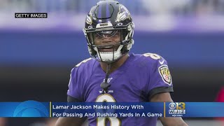 Baltimore Ravens Lamar Jackson Makes NFL History While Leading 23-17 Victory Over Bengals