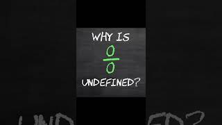 Why is 0/0 undefined???? Do you know the answer??? Comment down 🙆🙆  #shortsfeed #youtubechannel