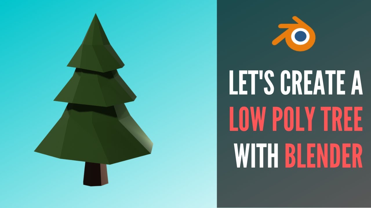 Create a low poly tree in Blender - YouTube