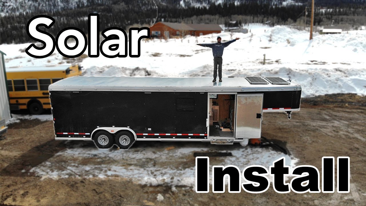 Solar Panel TINY HOME Install | Part 4 - YouTube