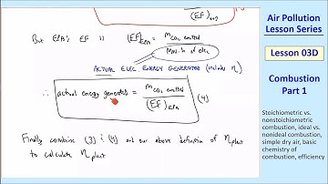 Air Pollution Lesson 03D: Combustion Part 1