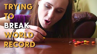 I TRIED TO BREAK THE GUINNESS WORLD RECORD FOR STACKING THE MOST M&M’S