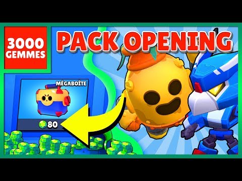 Brawl Stars Pack Opening Maelys A 3000 Gemmes Youtube - romain brawl stars pack opening