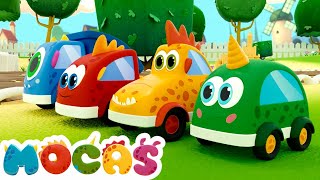 The best rhymes for kids & songs for kids. The Ants Go Marching. Sing with Mocas Little Monster Cars