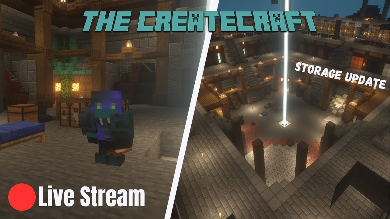 🔴Live Stream: The CreateCraft Server: time to update!! I Storage Update #4