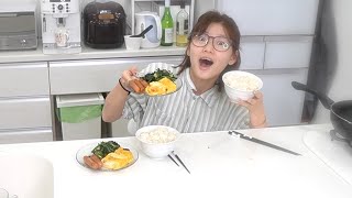 【ママ突撃！】寝起きの娘に朝ご飯作らせたらママより上手すぎたw