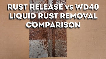 Liquid Rust Removal Comparison - Rust Release vs WD40