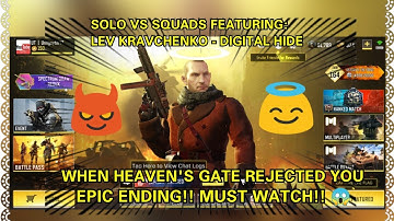 CALL OF DUTY MOBILE SOLO VS SQUAD FEATURING: LEV KRAVCHENKO - DIGITAL HIDE EPIC ENDING MUST WATCH!