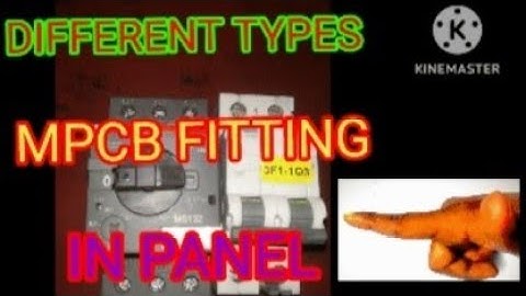 How to fitting mpcb,Mcb in panel