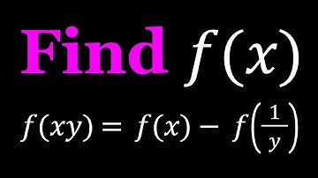 Solving f(xy)=f(x)-f(1/y)