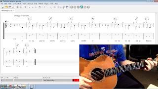Amazing Grace Fingerpicking Beginners-How To Strum Using Fingers- Lesson 3 Play Along