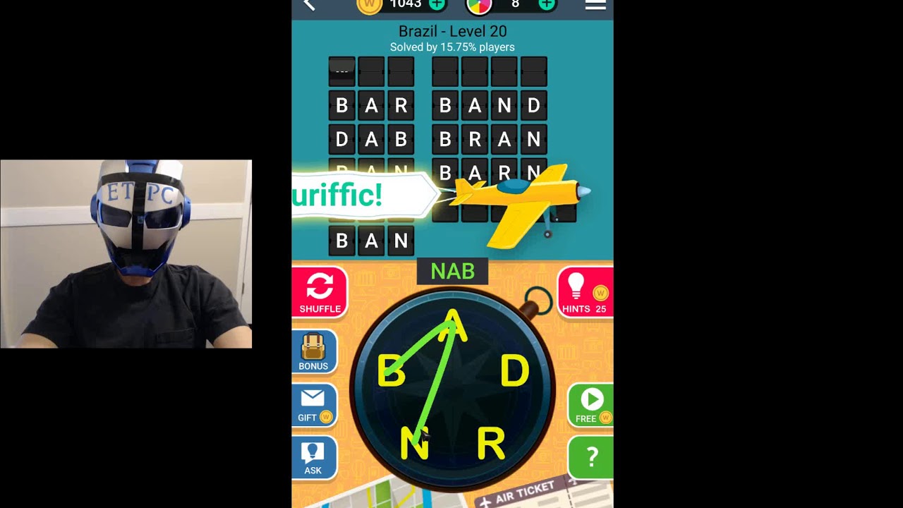 WORD TRIP BRAZIL LEVEL 20 ANSWERS