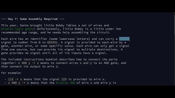 Advent of Code - Some Assembly Required - Zig