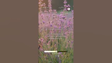 سورة الأحزاب - آية (56) - تلاوة أحمد شاهين - { إن الله وملائكته يصلّون على النبي }