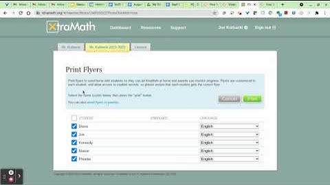 XtraMath - Creating Classes and Students