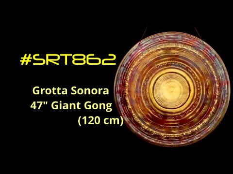 Grotta Sonora -  48" Giant Gong with Golden Purple Stargate (#SRT862) | Gongs Unlimited