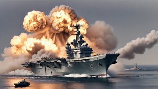 1 minute ago! US M142 Himars Sink Russia's only aircraft carrier in the Black Sea