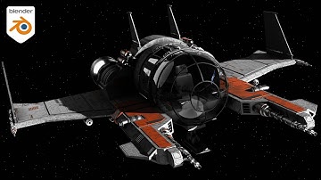 How I Made This Spaceship in Blender 🚀 (Creation Process)