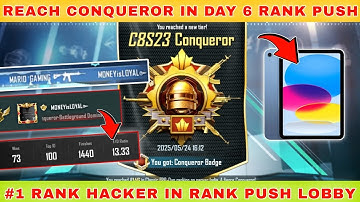 REACH CONQUEROR IN DUO FPP RANK PUSH | IPAD 11 GAMEPLAY| #1HACKER IN MY LOBBY #bgmigameplayipad11th