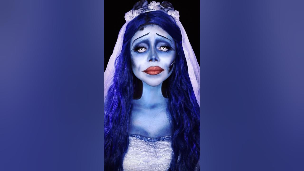 Corpse Bride Blue Wig for Women