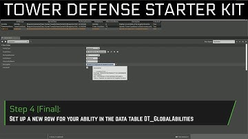 Tower Defense Starter Kit Tutorial: How to create new Global Abilities