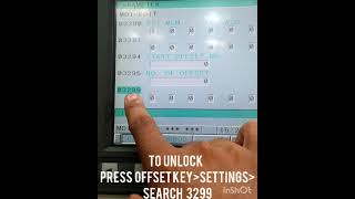 How to Lock & Unlock PARAMETER WRITE using 3299 in CNC Machine screenshot 2