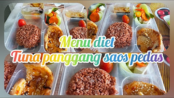 MENU UNTUK DIET : TUNA PANGGANG SAOS PEDAS....ENAK TANPA RASA DIET...NO RIBET