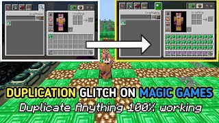 Duplication Glitch In magic games skyblock | 1.19.10 | Unlimited money | Mythic Psycho