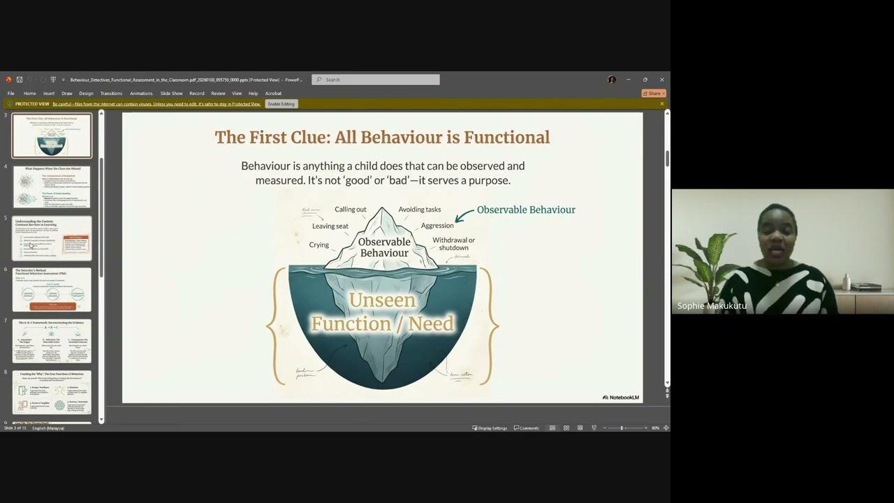 Incluzun LSA Forum January 2026 Functional Behaviour Assessment in the Classroom