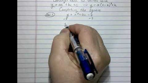 ex 1 complete the square