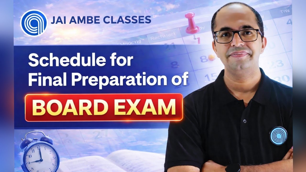 SCHEDULE FOR FINAL PREPARATIONS OF BOARD EXAM | GSEB STD-12 | JAI AMBE ...