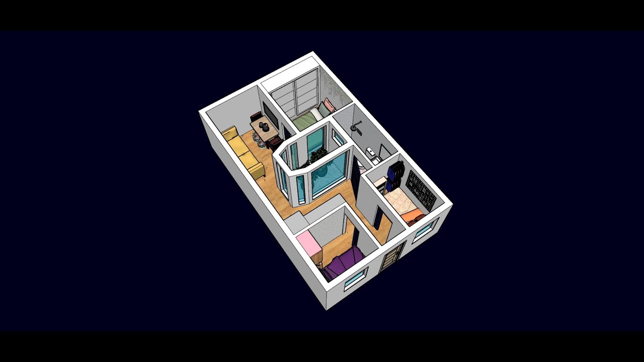 CASA 5x8 CON  3 HABITACIONES