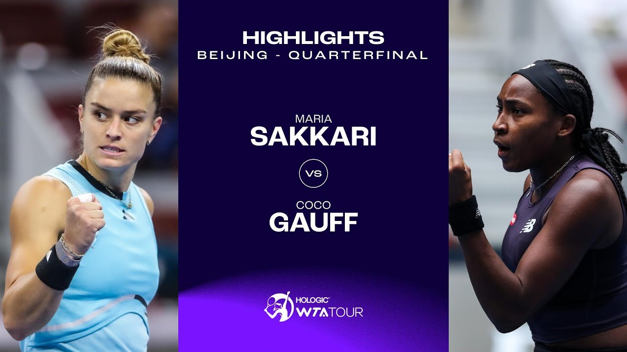 Maria Sakkari vs. Coco Gauff | 2023 Beijing Quarterfinal | WTA Match Highlights